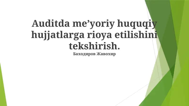 Doimiy monitoring va takomillashtirish