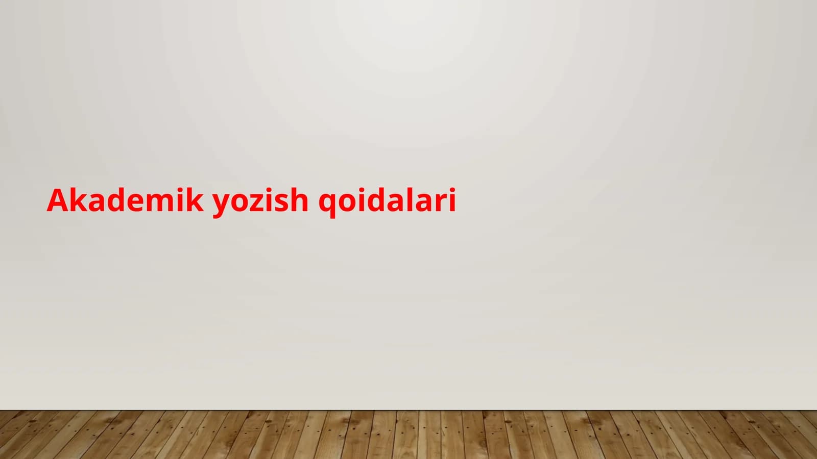 Akademik yozish qoidalari