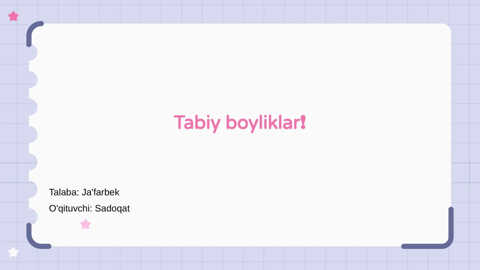 Tabiy boyliklar