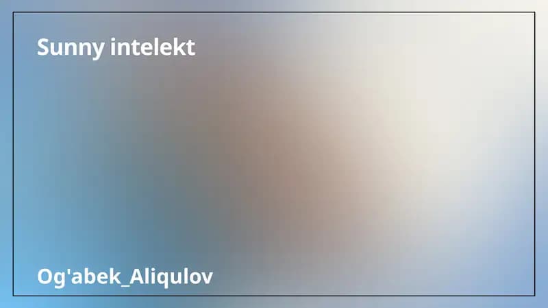 Sunny intelekt