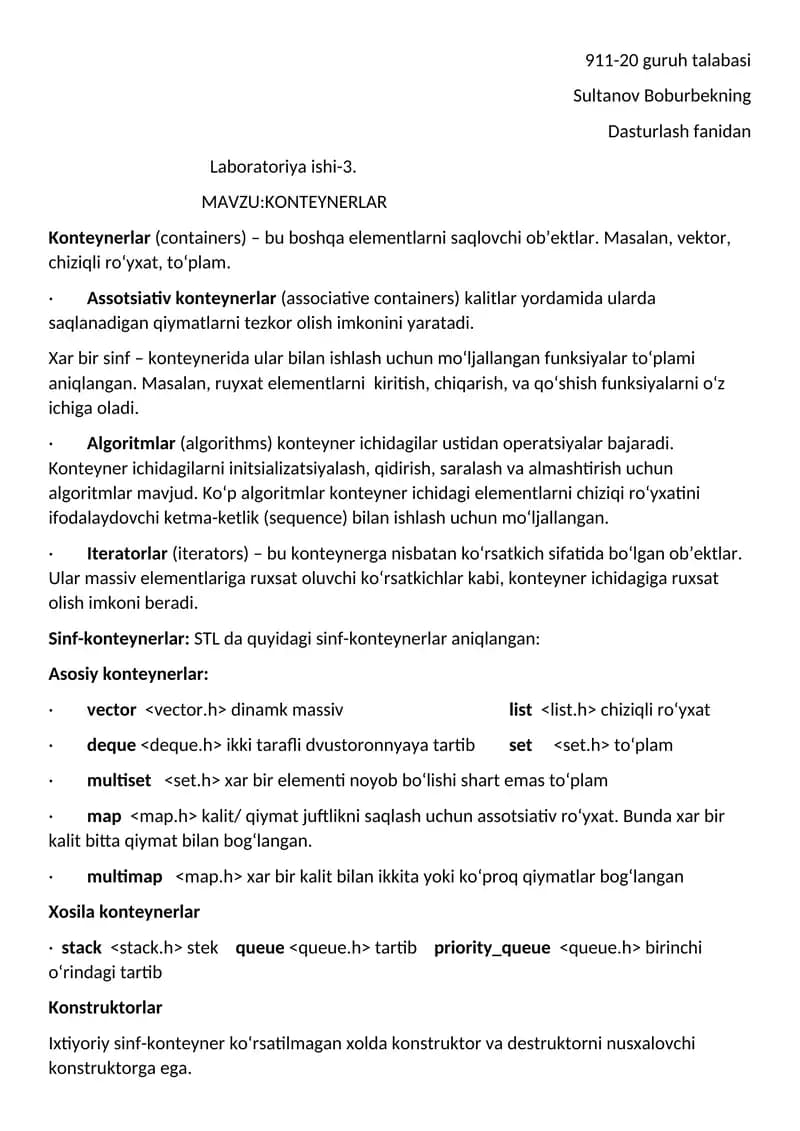 Konteynerlar