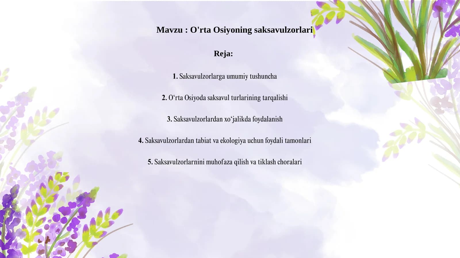 O'rta Osiyoning saksavulzorlari
