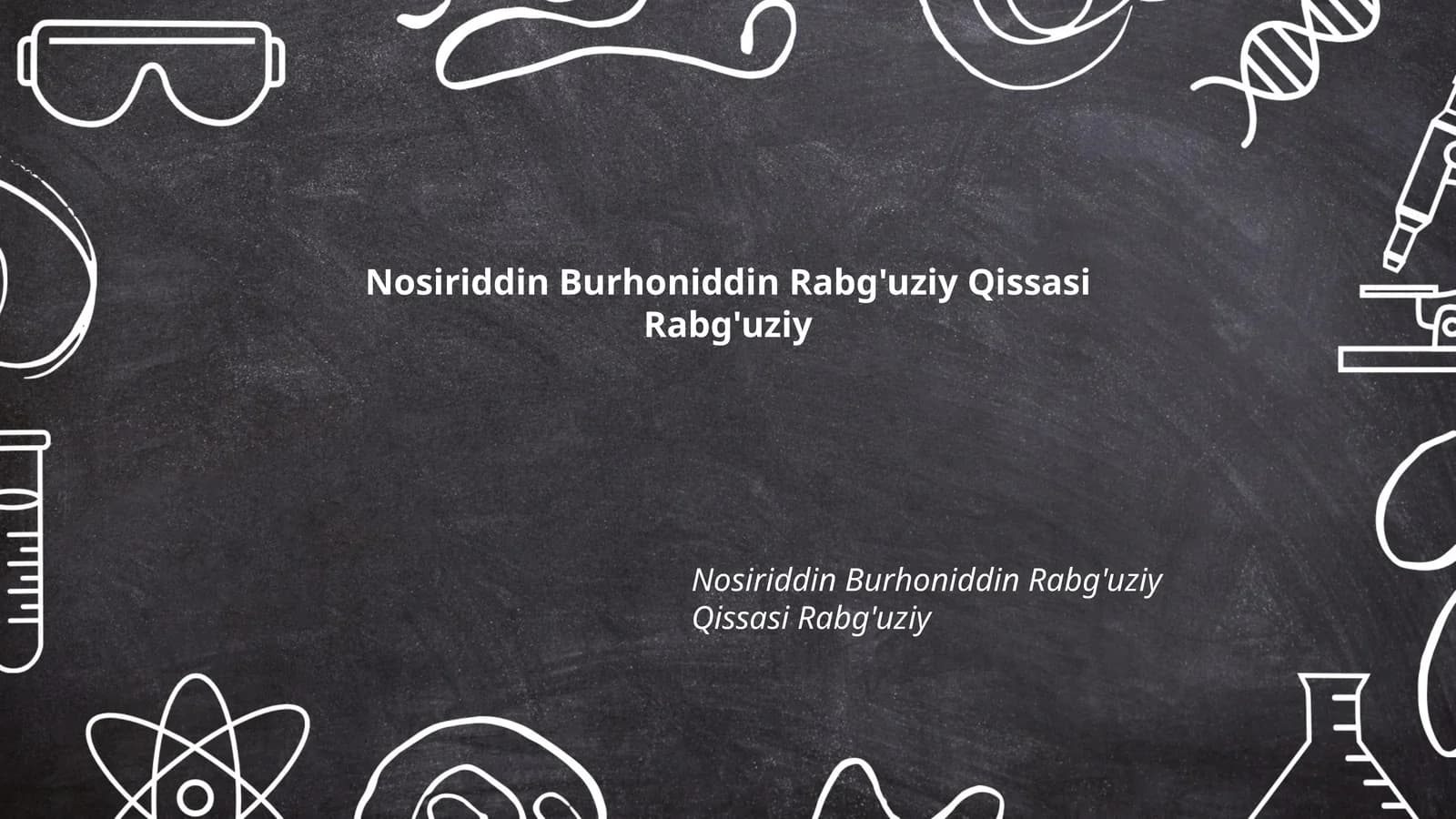 Nosiriddin Burhoniddin Rabg'uziy Qissasi Rabg'uziy