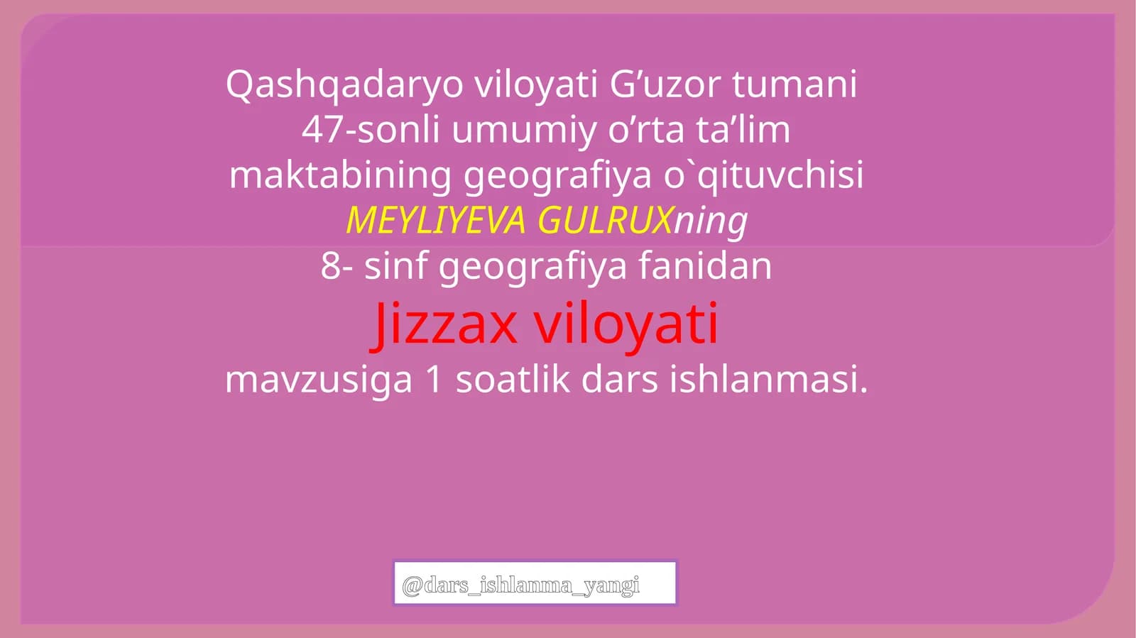 Jizzax  viloyati