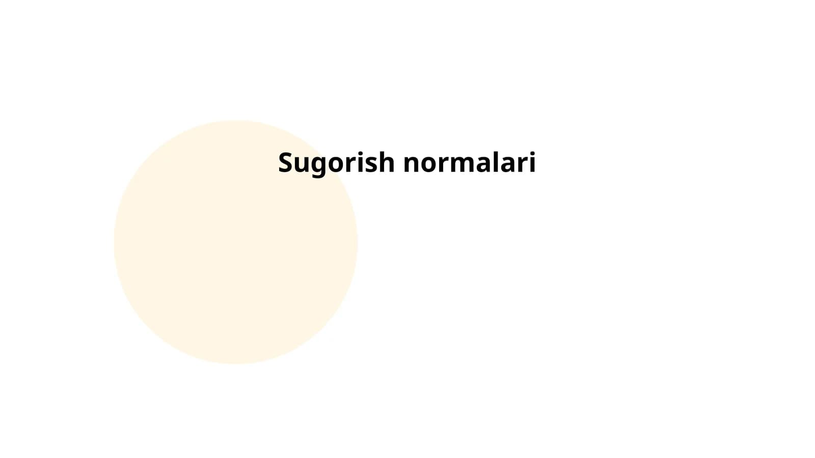 Sugorish normalari