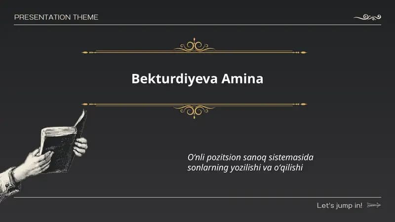Bekturdiyeva Amina