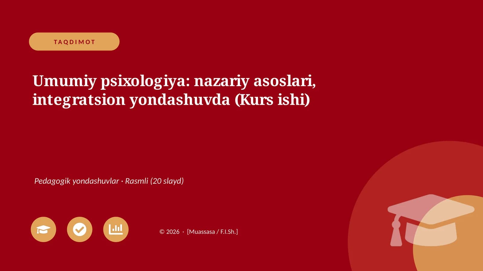 Umumiy psixologiya: nazariy asoslari, integratsion yondashuvda