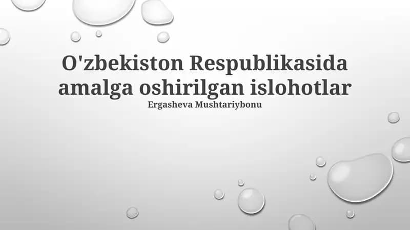 Yashil investitsiyalarni jalb qilish boʻyicha dastur