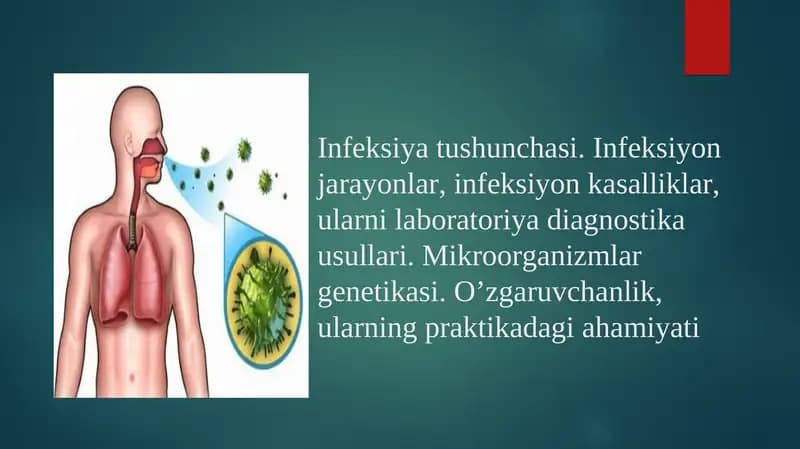Infeksiya tushunchasi