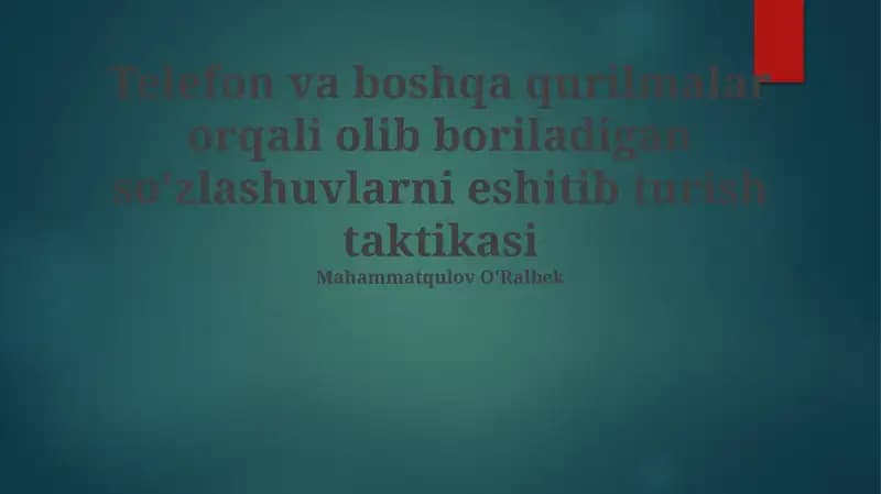 Quloq solish taktikalari