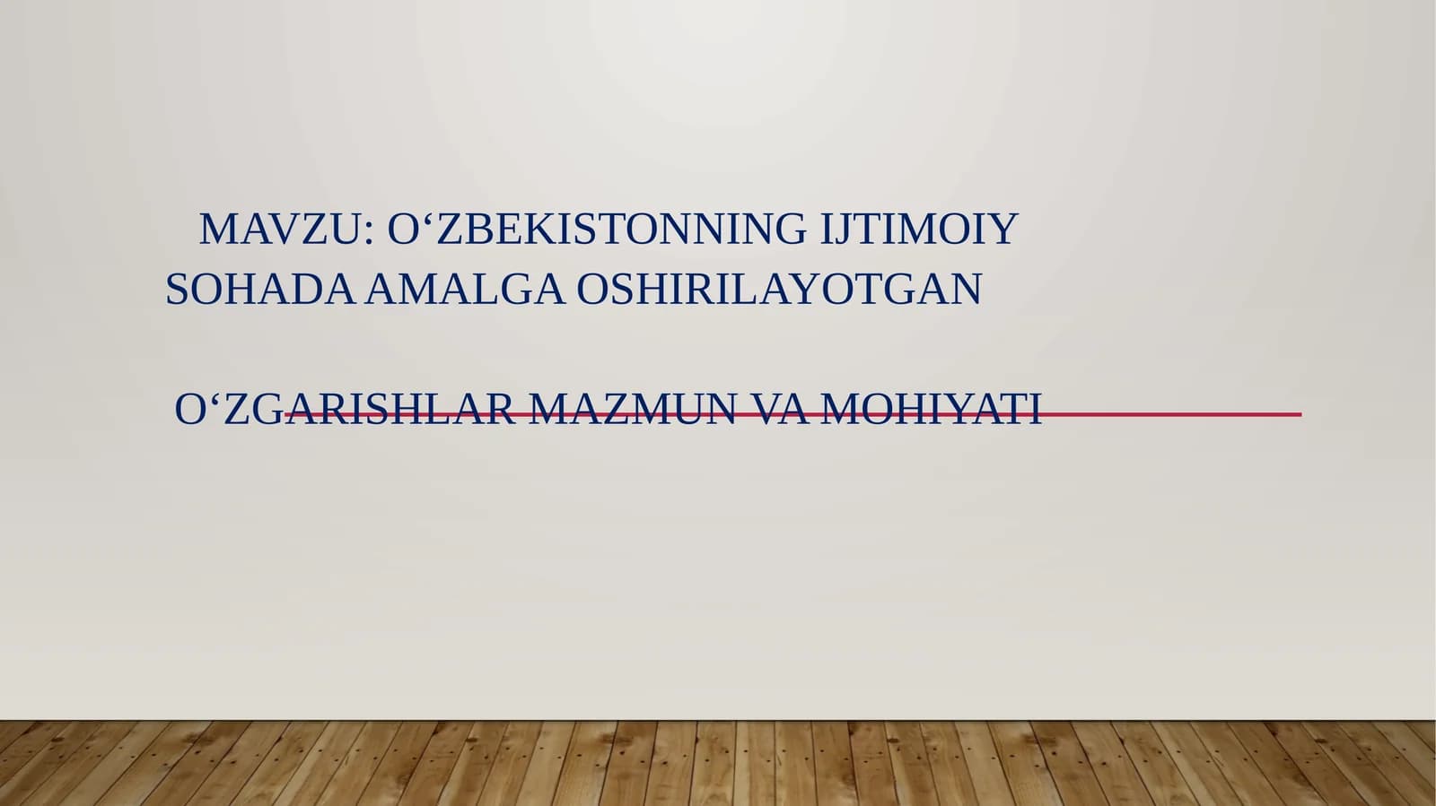 O‘zbekistonning ijtimoiy sohalari