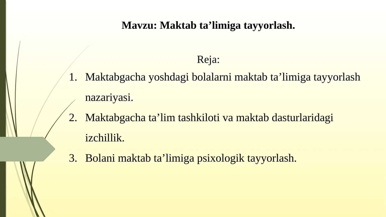 Maktabta’limigatayyorlash