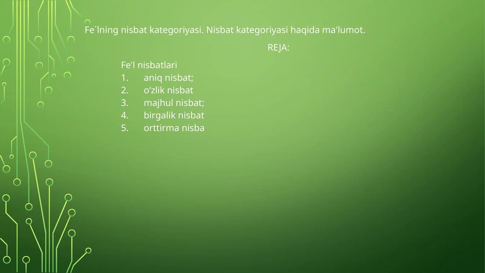 Nisbat kategoriyasi