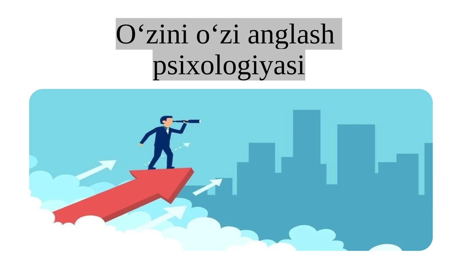 O‘zini o‘zi anglash psixologiyasi
