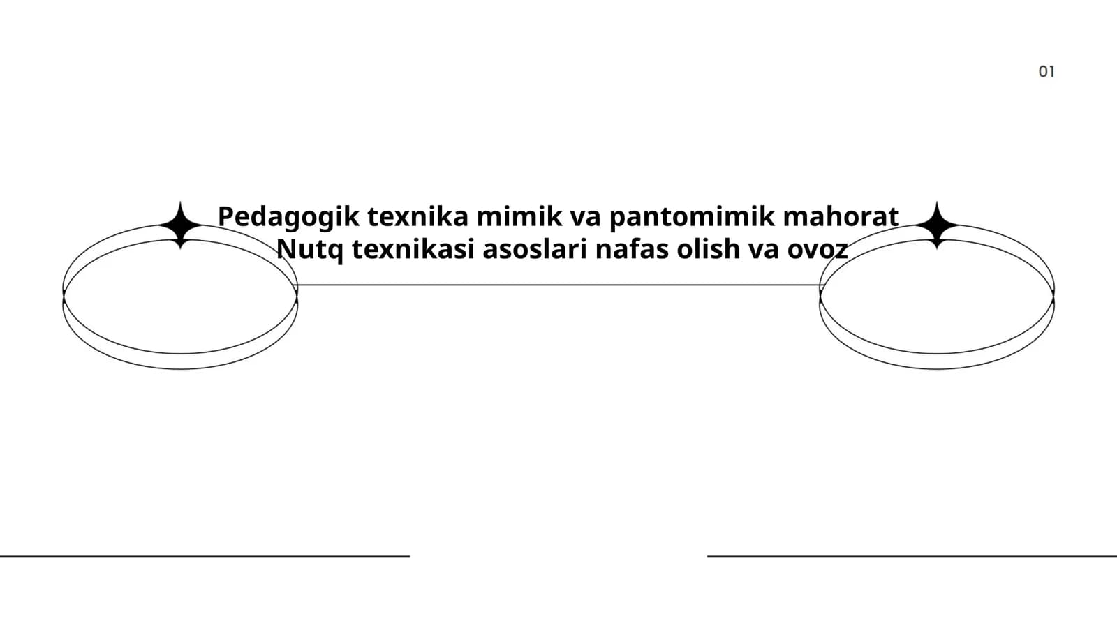 Pedagogik texnika mimik va pantomimik mahorat Nutq texnikasi asoslari nafas olish va ovoz