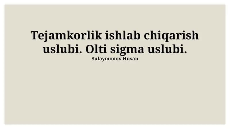 Muvaffaqiyatli Amalga Oshirish Strategiyasi