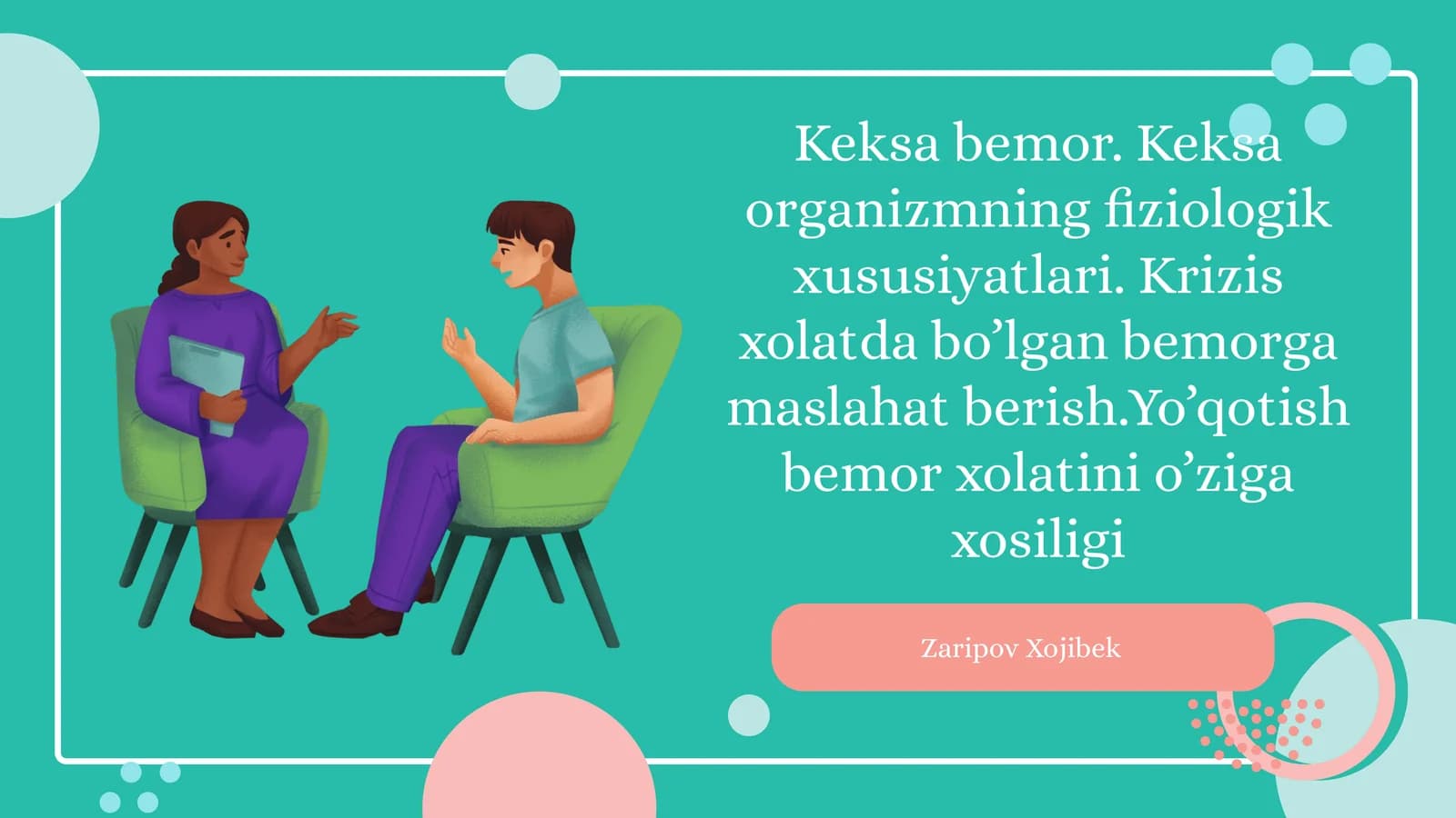 Keksa bemor keksa organizmning fiziologik xususiyatlari krizis