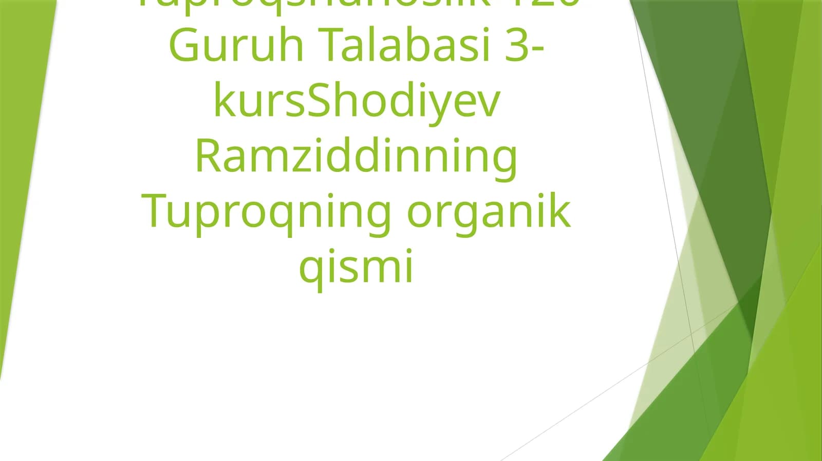 Organik moddalar
