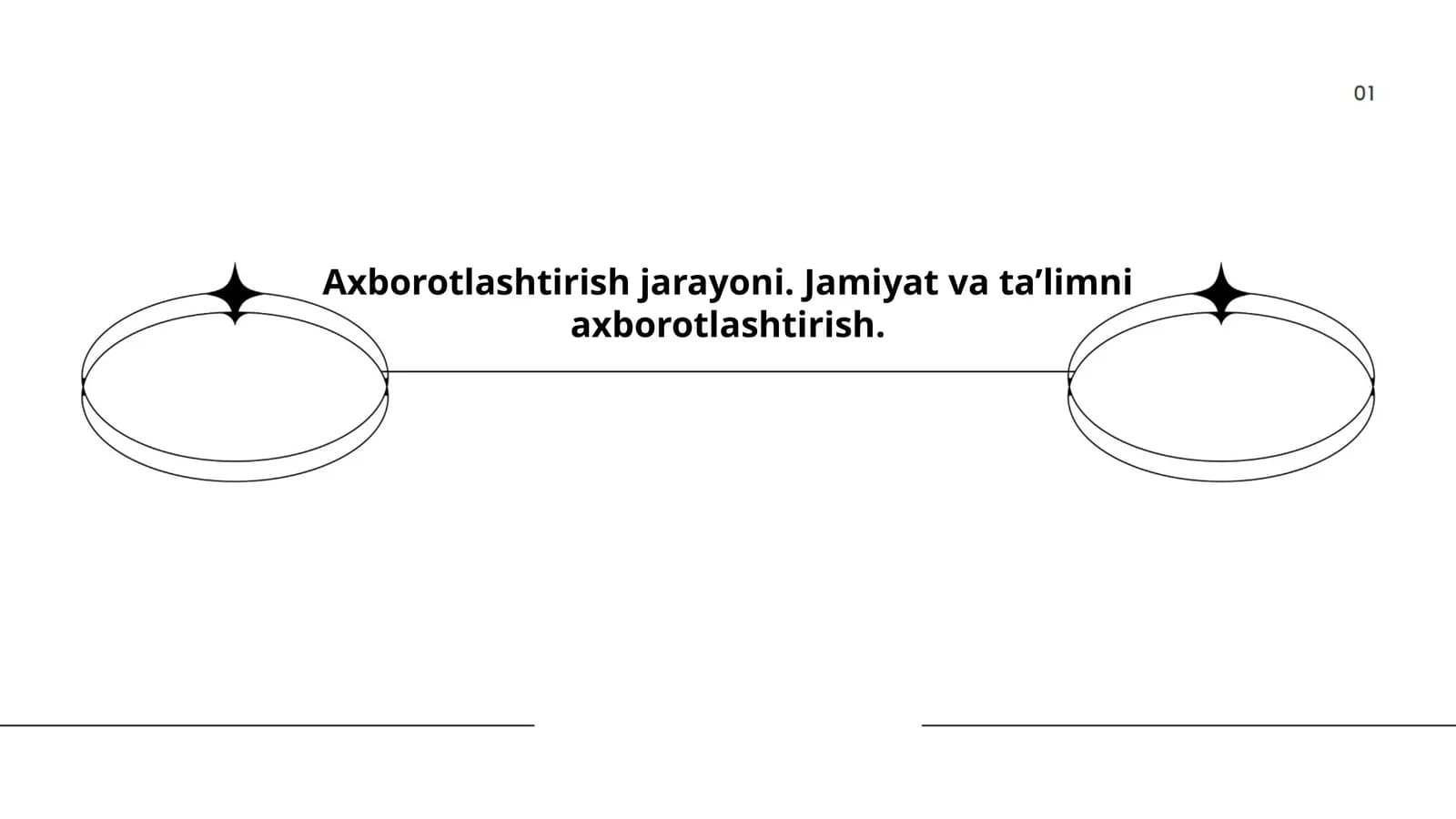 Axborotlashtirish jarayoni. Jamiyat va ta’limni axborotlashtirish