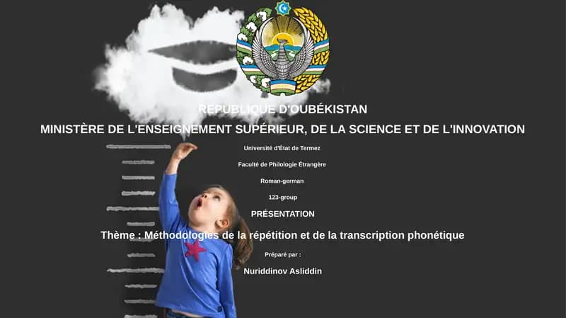Méthodologies de la répétition et de la transcription phonétique