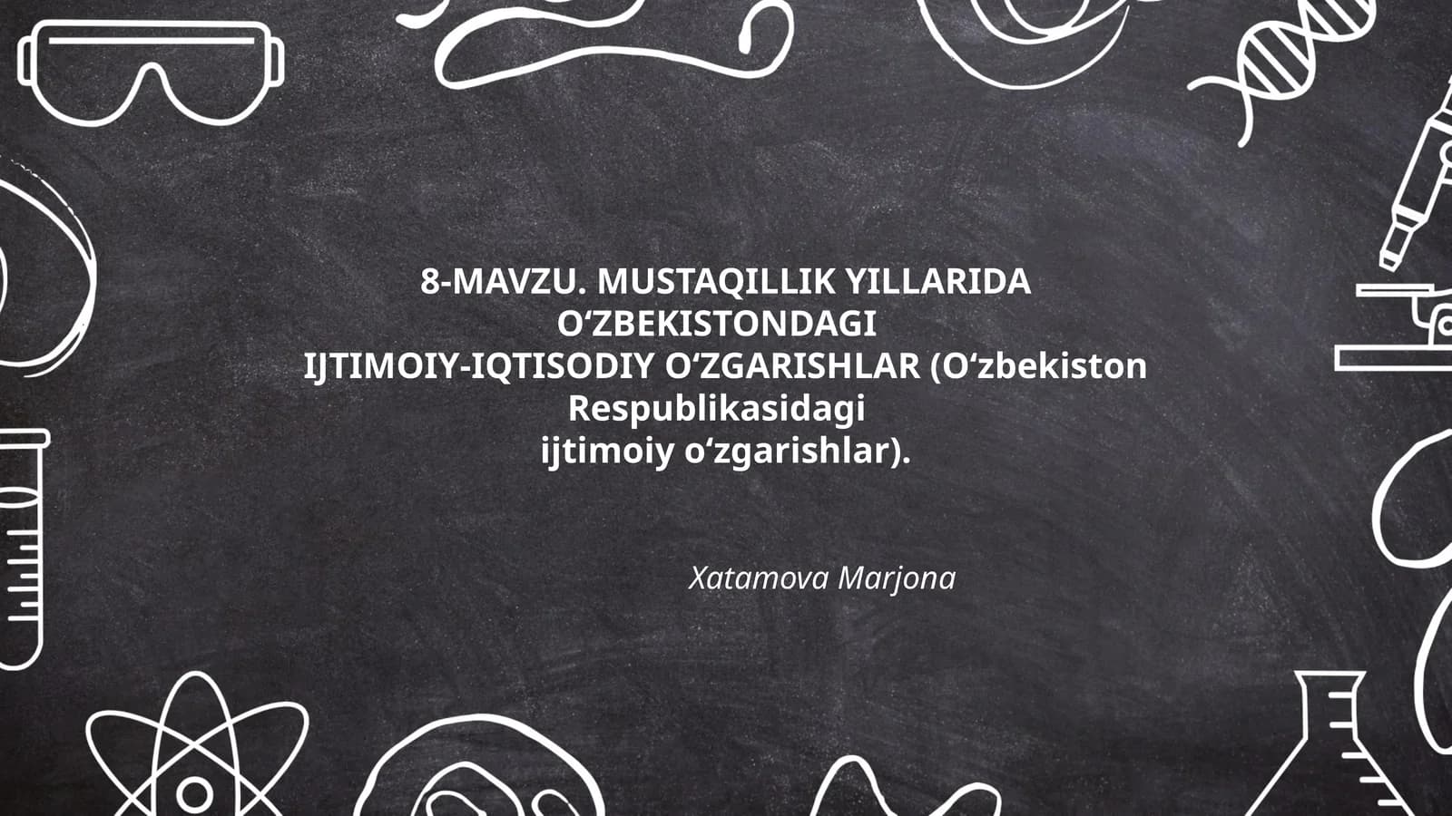 MUSTAQILLIK YILLARIDA O‘ZBEKISTONDAGI IJTIMOIY-IQTISODIY O‘ZGARISHLAR