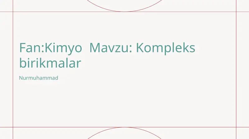 Kompleks birikmalar