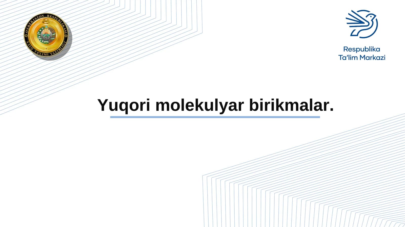 Yuqori molekulyar birikmalar
