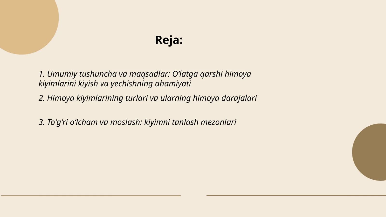 Oʻlatga qarshi himoya kiyimlarini kiyish va yechish tartibi va qoidalari
