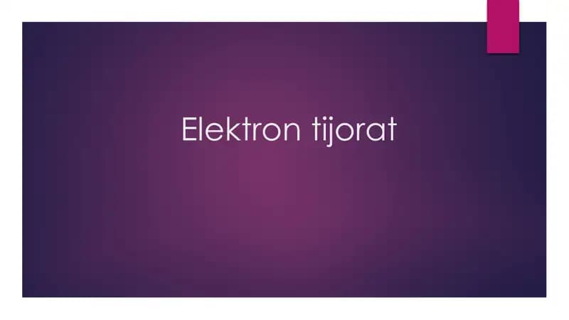 Elektron tijorat