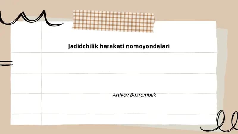 Jadidchilik harakati nomoyondalari