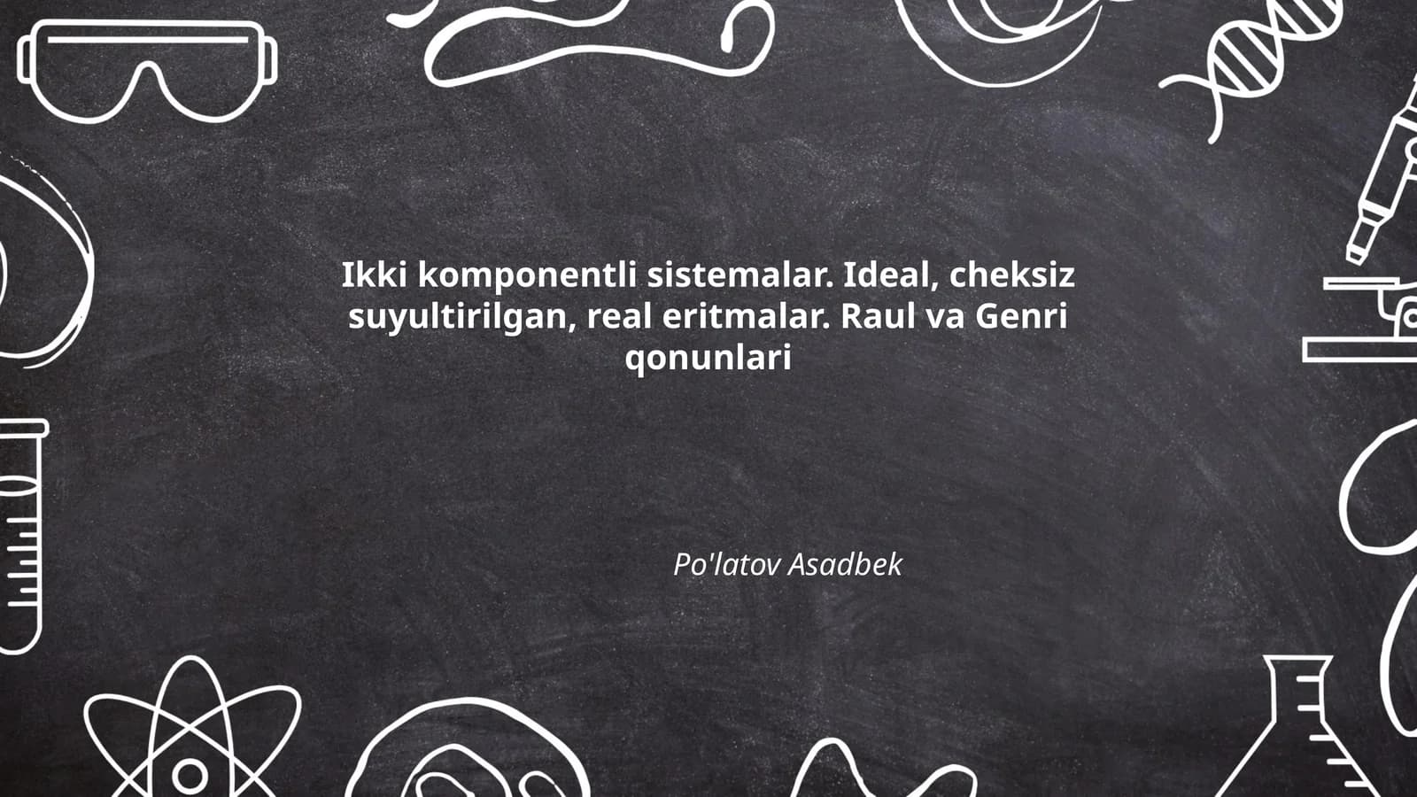 Ikki komponentli sistemalar