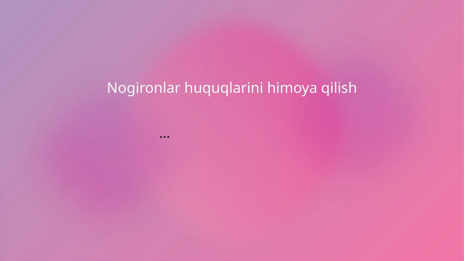 Nogironlar huquqlarini himoya qilish