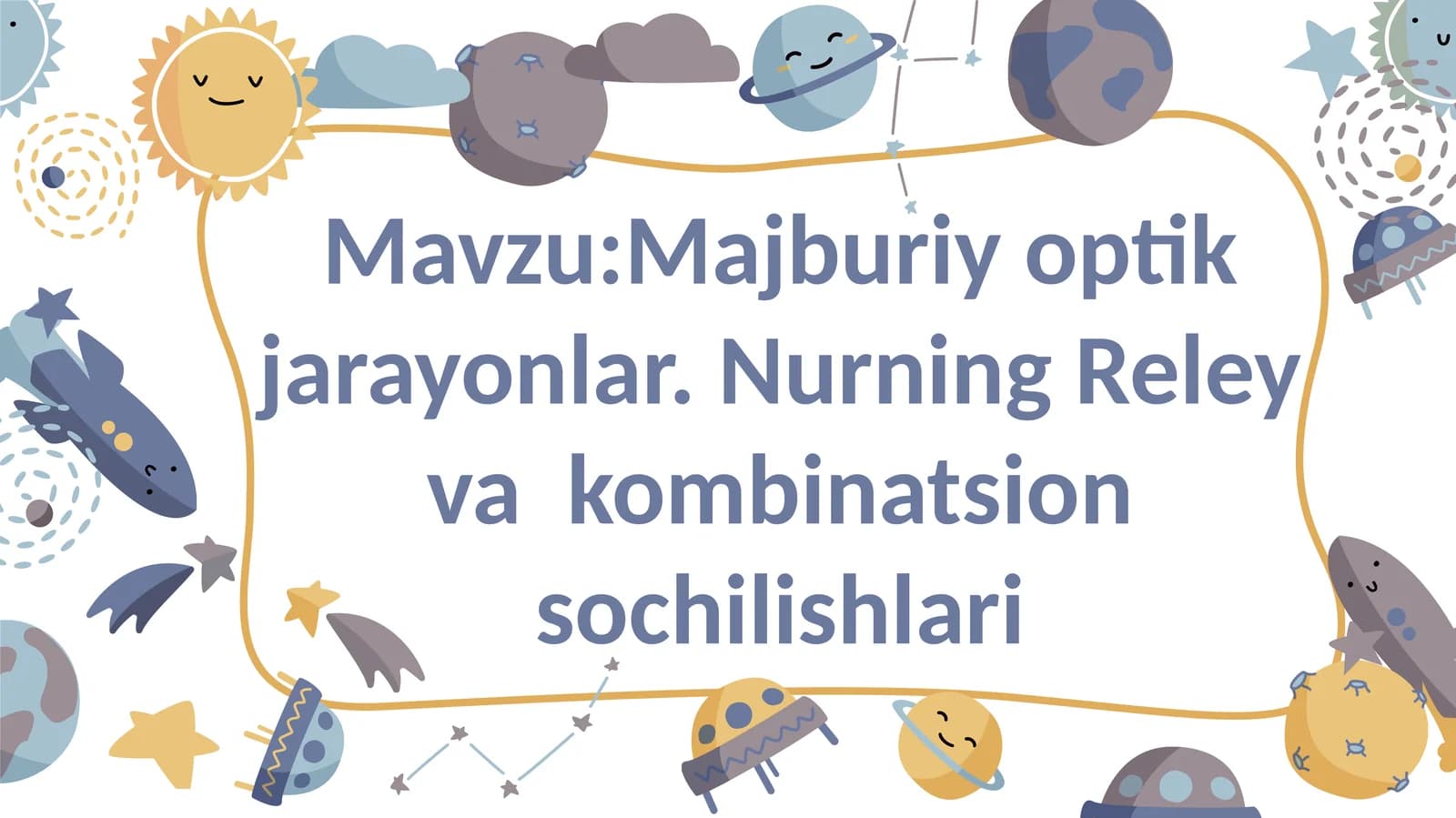 Majburiy optik jarayonlar. Nurning Reley va kombinatsion sochilishlari