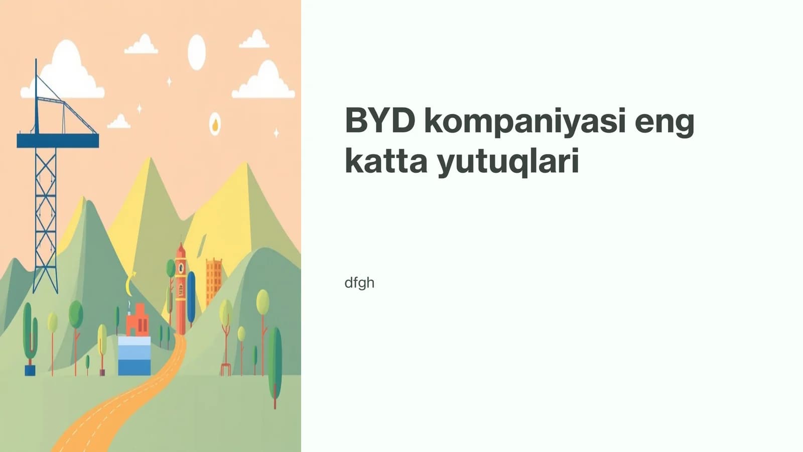 BYD kompaniyasi eng katta yutuqlari
