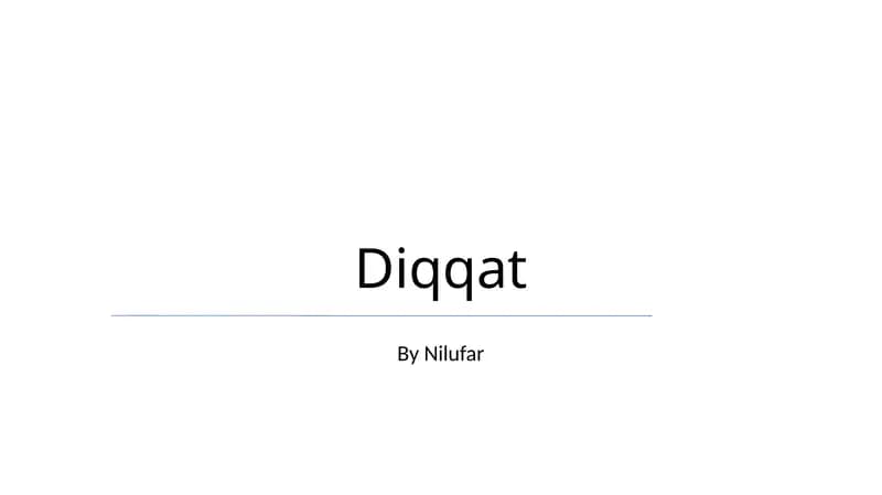 Diqqat