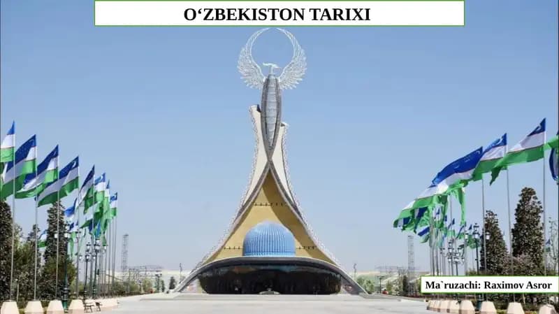 O‘ZBEKISTON TARIXI
