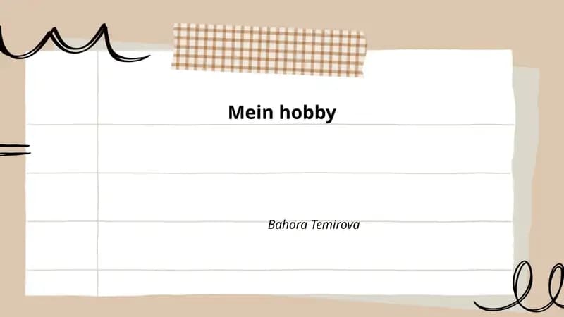 Meine Lieblingshobbys