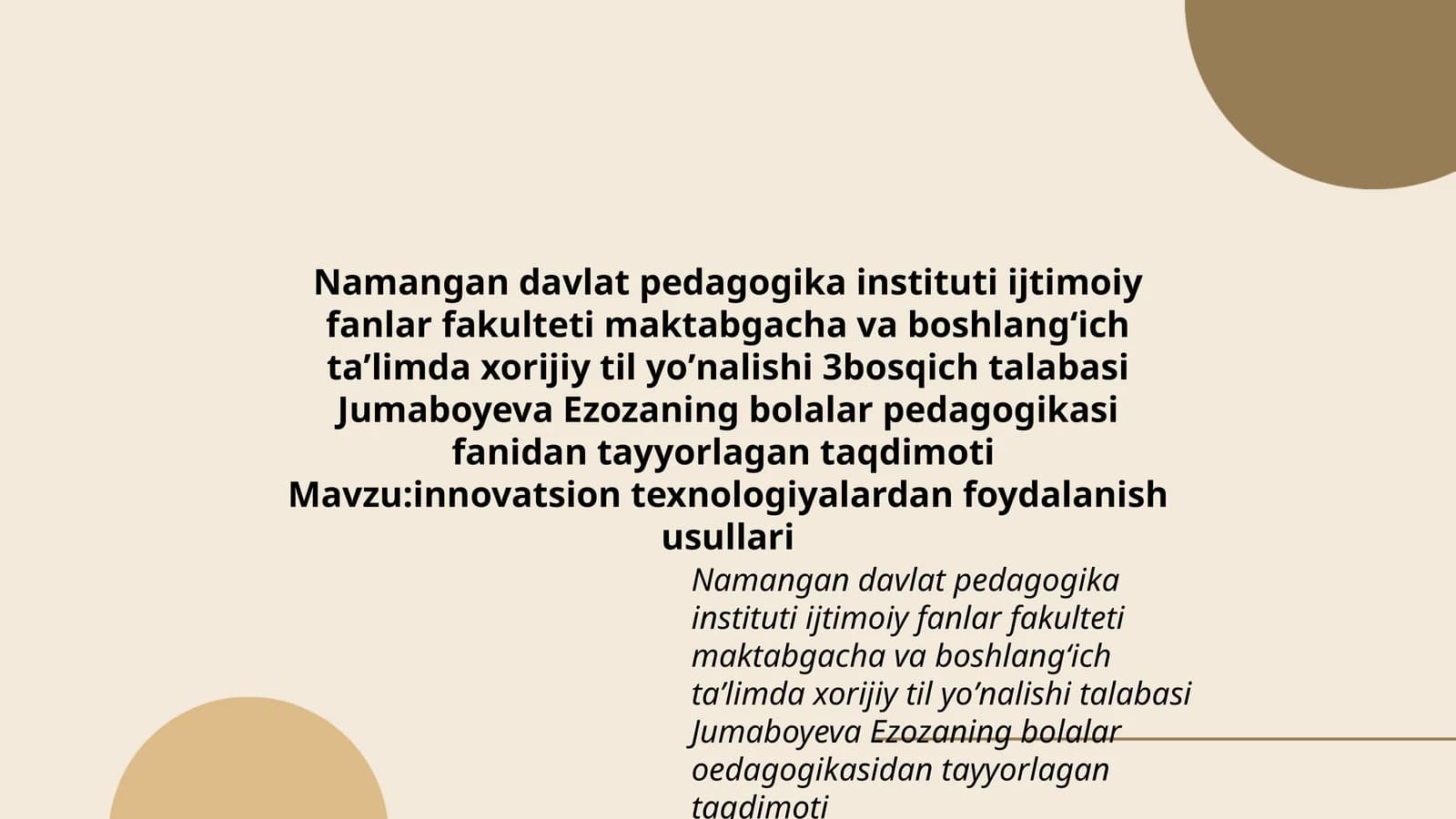 Innovatsion texnologiyalardan foydalanish usullari