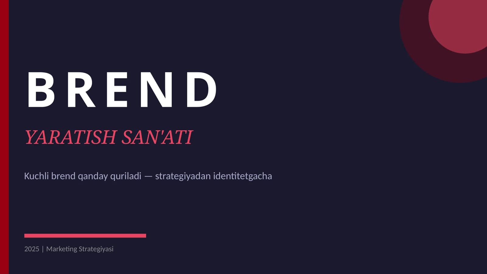 BREND YARATISH SAN'ATI