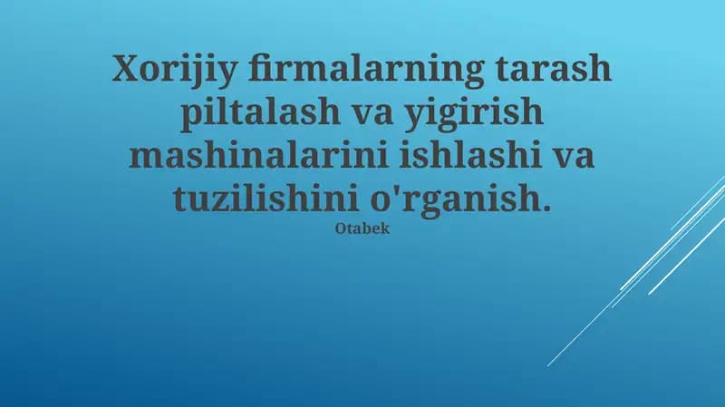 Yangi avlod tola tortish va burama mashinalari sensorli ekranlar va avtomatlashtirilgan boshqaruv tizimlari
