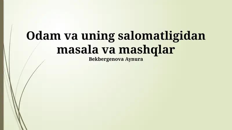 Mushak-skelet tizimi kasalliklari