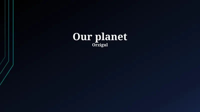 Our planet