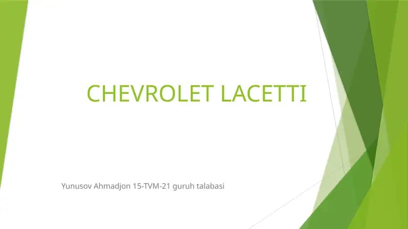 CHEVROLET LACETTI