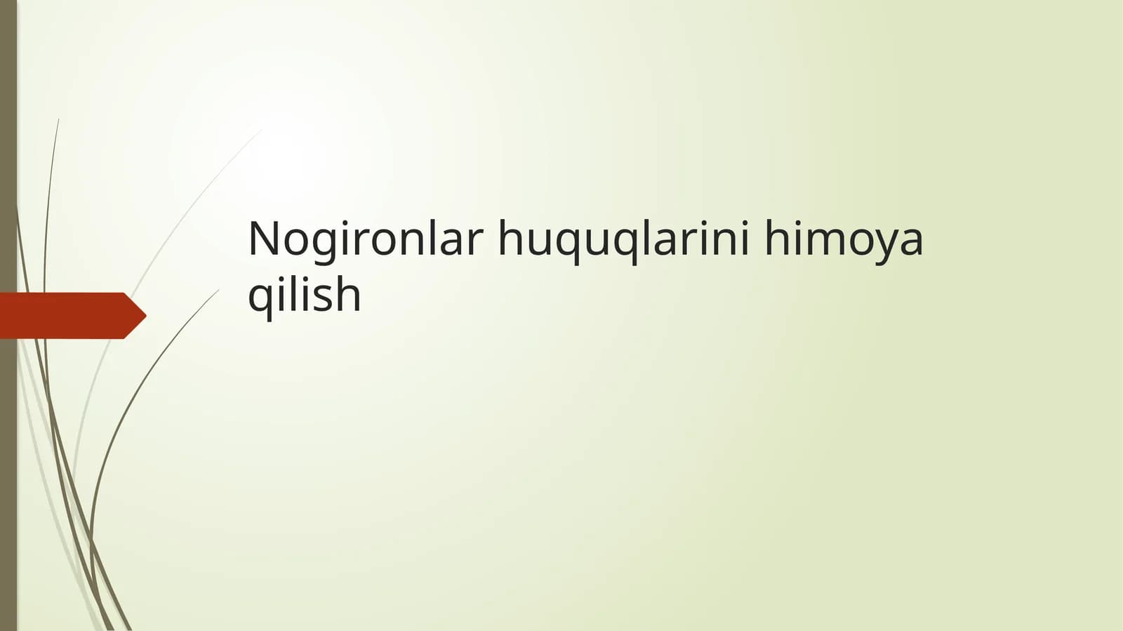 Nogironlar huquqlarini himoya qilish