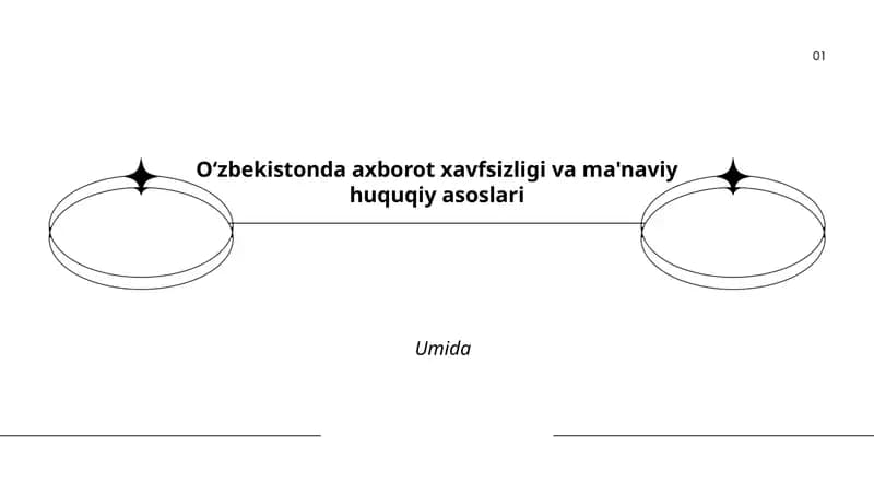 Oʻzbekistonda axborot xavfsizligi va ma'naviy huquqiy asoslari