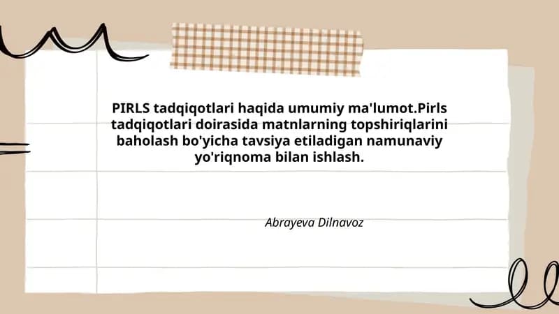 PIRLS Tadqiqotlari