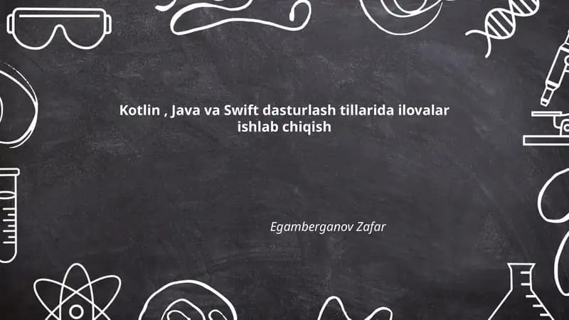 Kotlin bilan Android ilovalar yaratish