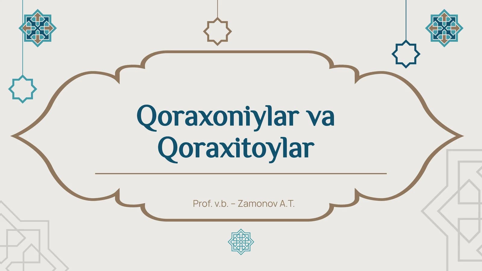 Qoraxoniylar va Qoraxitoylar