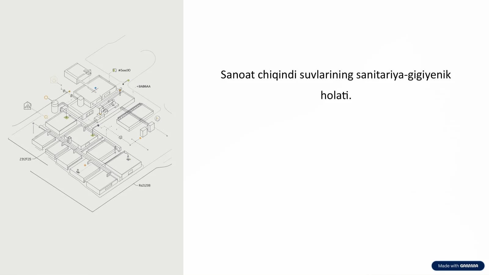 Sanoat chiqindi suvlarining sanitariya-gigiyenik holati