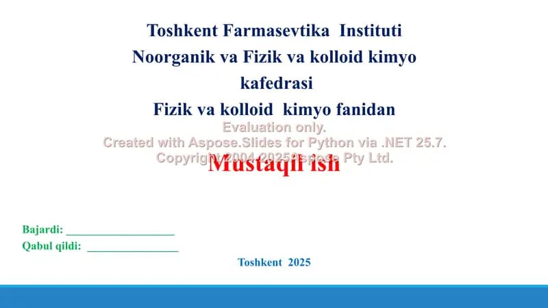 12.1. Kapillyar hodisalar. Taqdimot, 13 bet